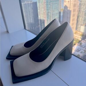 Ninamounah Howl High Heels - Cream Leather